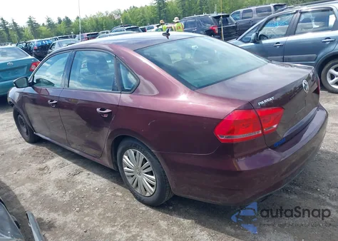 2014 Volkswagen Passat 2.5L S из США, поврежденный, VIN 1VWAP7A36EC029426